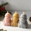 Vedini Christmas Santa Claus Scented Candle Silicone Mold DIY Christmas Candle Plaster Decoration Mold JKB-3640 - Image 3