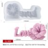 Vedini 3D Love Letter Hibiscus Flower Candle Silicone Mold JKB-3605 - Image 2