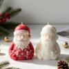 Vedini Christmas Santa Claus Scented Candle Silicone Mold DIY Christmas Candle Plaster Decoration Mold JKB-3640