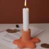 Vedini Concrete,Epoxy Resin Melting Flowing Water Drop Water Flow modeling candle Candlestick Mirror Silicone Mold JKB-3622