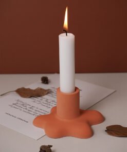 Vedini Concrete,Epoxy Resin Melting Flowing Water Drop Water Flow modeling candle Candlestick Mirror Silicone Mold JKB-3622