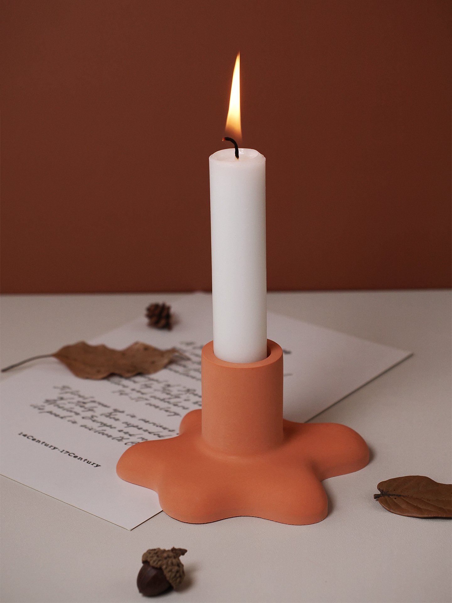 Vedini Concrete,Epoxy Resin Melting Flowing Water Drop Water Flow modeling candle Candlestick Mirror Silicone Mold JKB-3622