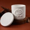 Vedini Rose Embossed Candle Cup Silicone Mold JKB-3616 - Image 4