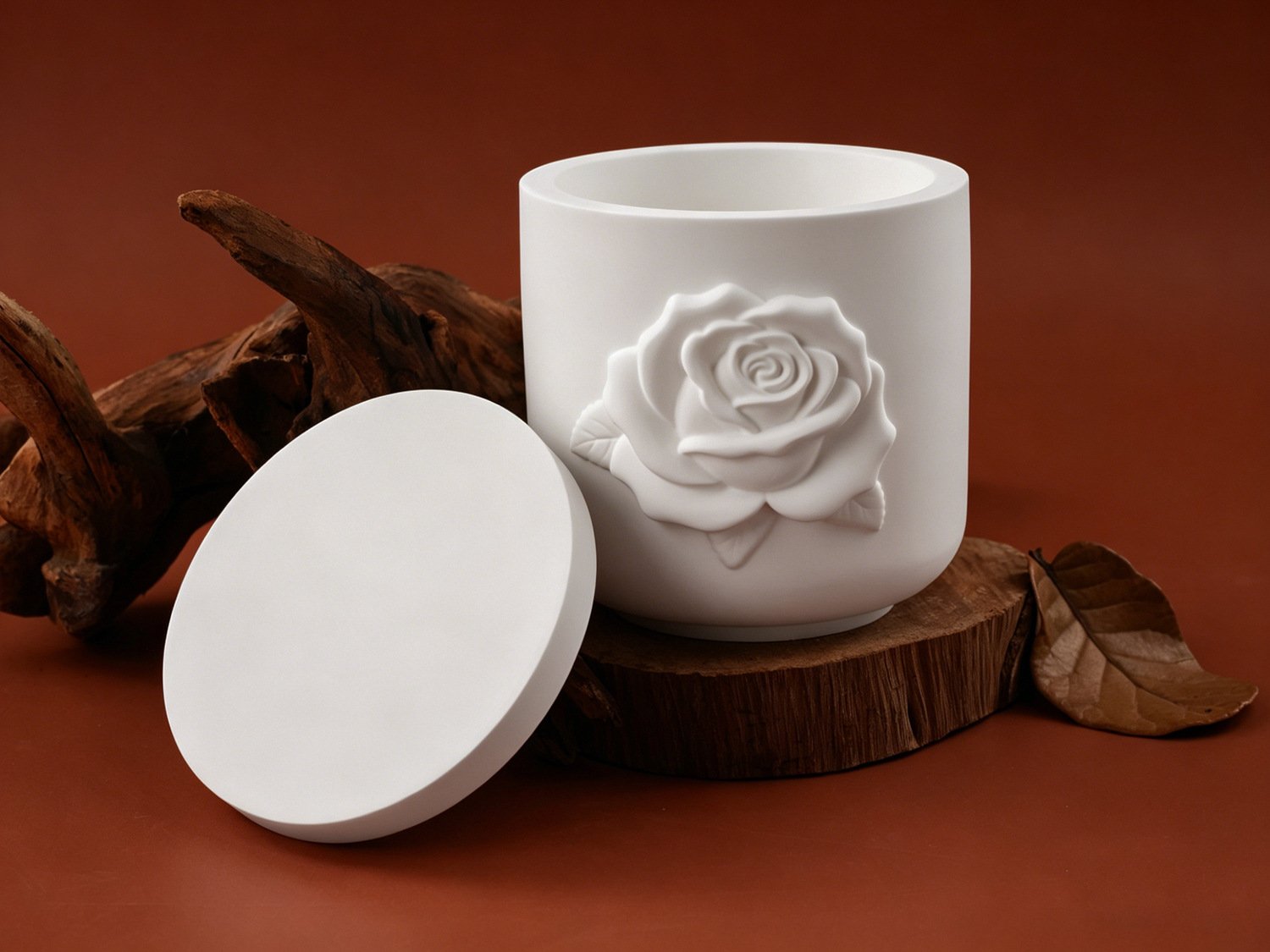 Vedini Rose Embossed Candle Cup Silicone Mold JKB-3616 - Image 4