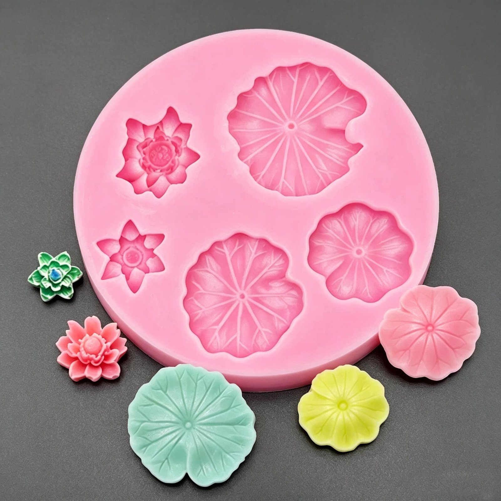 Vedini Lotus Leaf And Lotus Silicone Mold JKB-3607