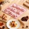 9-Cavity Woodland Animals Silicone Mold