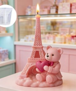 Vedini Tower Bear Valentine's Day Silicon Mold JKB-3604
