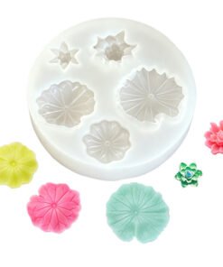 Alternative view of Vedini Lotus Leaf And Lotus Silicone Mold JKB-3607