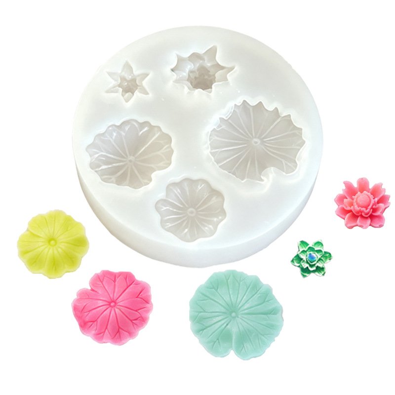 Vedini Lotus Leaf And Lotus Silicone Mold JKB-3607 - Image 2