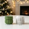 Vedini Christmas Twisted Knit Yarn Storage Jar Silicone Mold JKB-3626 - Image 5