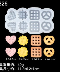 Vedini Cookie Shape Fondant Cake Silicone Mold Plaster Ornaments Baking Chocolate Glue Mold JKB-3618