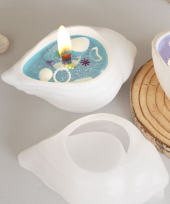 Vedini New Conch Shell Candle Cup Marine Storage Jar Silicone Mold JKB-3612