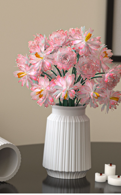 Vedini Vertical Pattern Vase Silicone Mold Flower Pot Silicon Mold JKB-3615 - Image 3