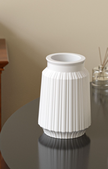 Vedini Vertical Pattern Vase Silicone Mold Flower Pot Silicon Mold JKB-3615 - Image 2