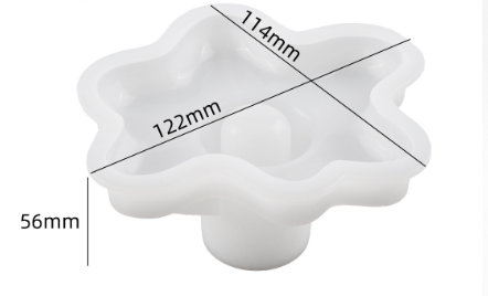 Vedini Concrete,Epoxy Resin Melting Flowing Water Drop Water Flow modeling candle Candlestick Mirror Silicone Mold JKB-3622 - Image 4