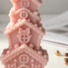 Vedini Christmas Cabin Silicon Mold JKB-3643 - Image 2