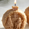 Vedini Christmas Crystal Ball Scented Candle Silicone Mold DIY Christmas Decoration Ball Mold JKB-3644 - Image 3