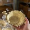 Vedini Handcrafted Peacock Design Golden Urli Bowl (5" L x 4.5" H) – Festive Decorative Accent for Living Room, Temple & Gifting 1Pc - Image 3